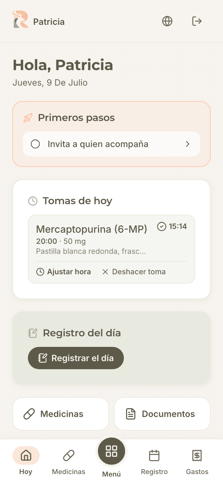 Hoy — tu centro de mando